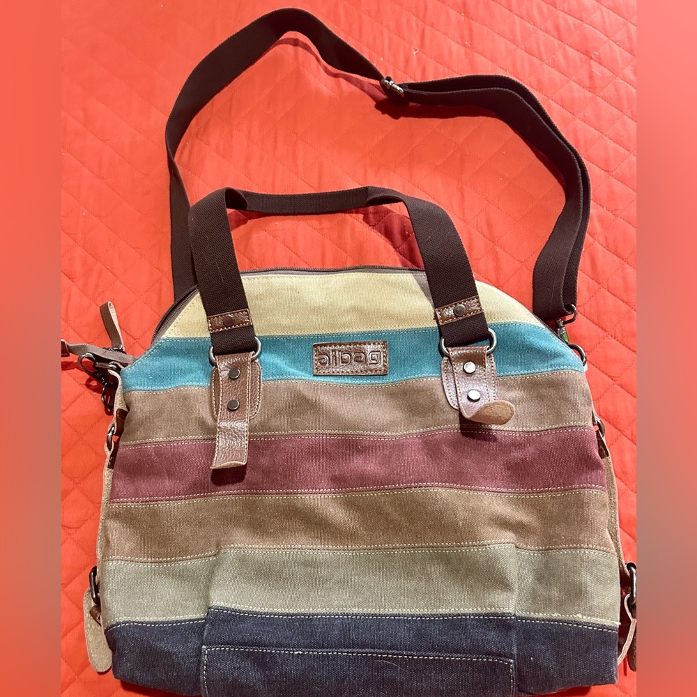 Colorful Striped Shoulder Bag
